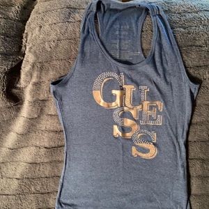 Guess Racerback with rose gold sparkle